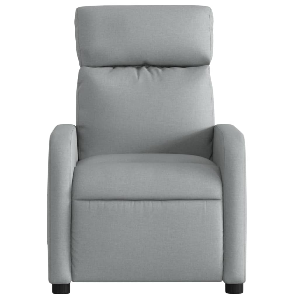 Folding massage chair, light gray, textile