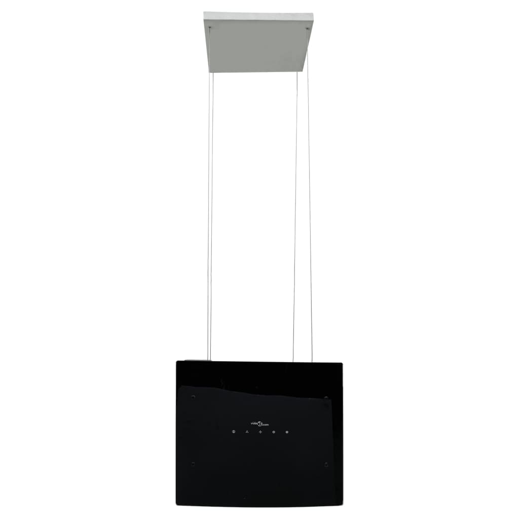 Island hood with LCD touch sensor, tempered glass