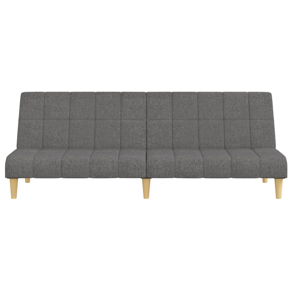 2-seater sofa bed, light grey, fabric