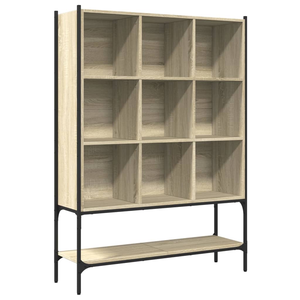 Bookcase, sonoma oak, 102x30x141.5 cm, processed wood