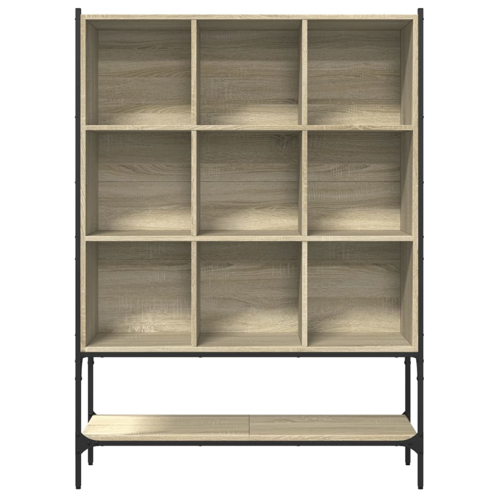 Bookcase, sonoma oak, 102x30x141.5 cm, processed wood