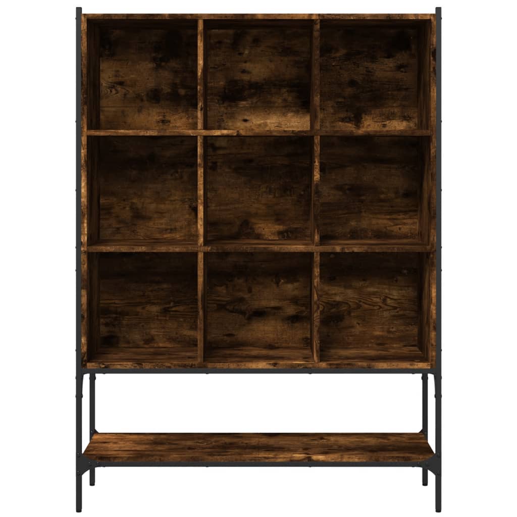 Bookcase, smoky oak, 102x30x141.5 cm, engineered wood