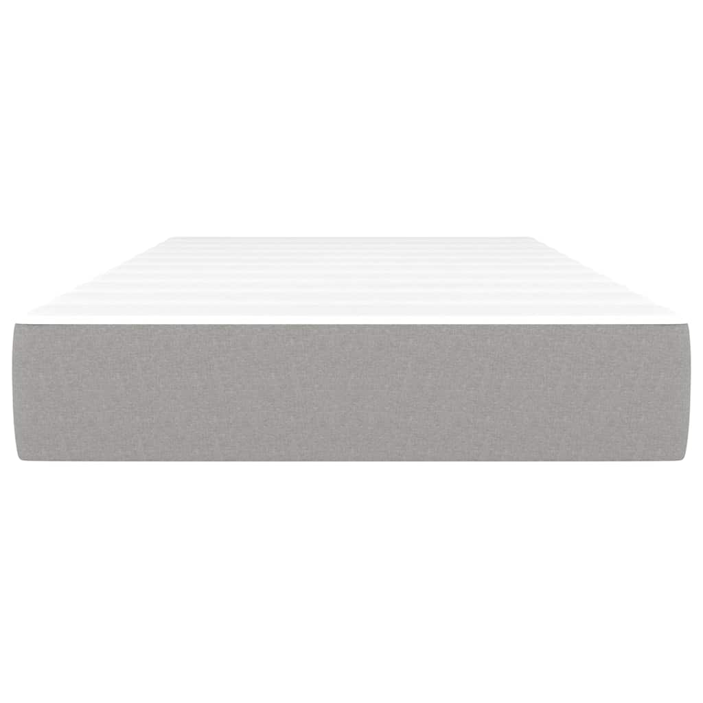 Spring bed mattress, light gray, 120x190x20 cm, textile