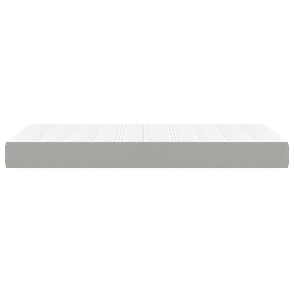 Spring bed mattress, light gray, 120x190x20 cm, textile