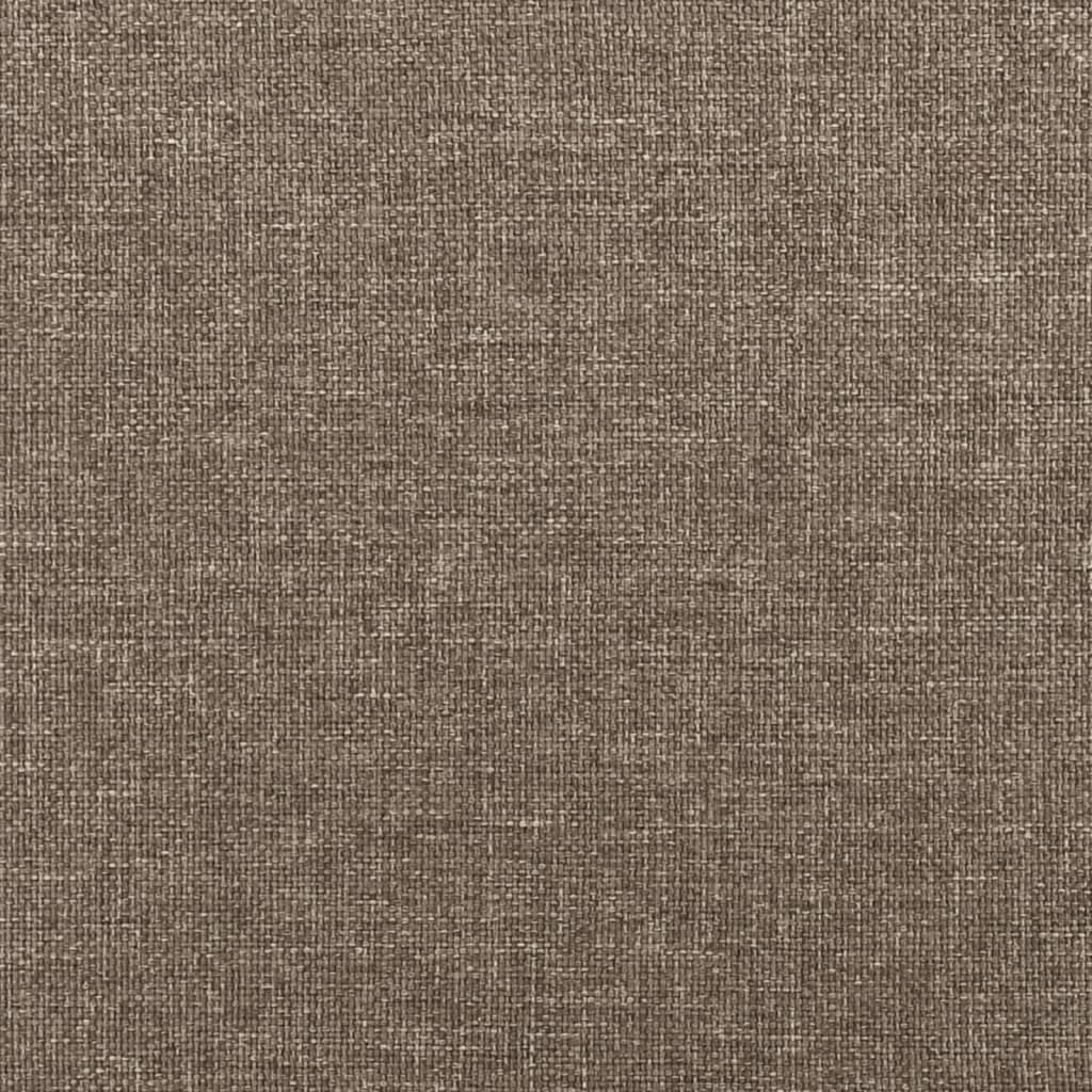 Saltea de pat cu arcuri, gri taupe, 120x190x20 cm, textil