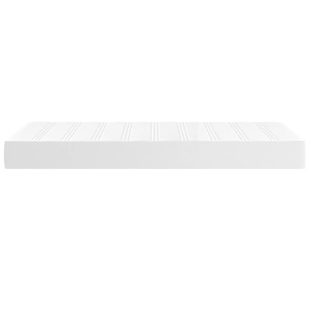 Spring bed mattress, white, 120x190x20 cm, eco-leather