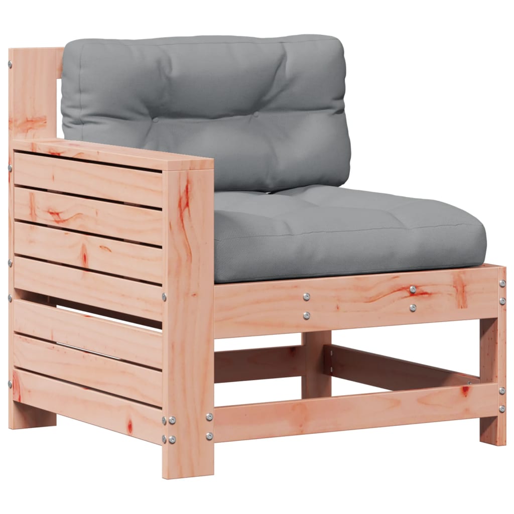 Garden furniture set with cushions, 8 pieces, solid douglas fir