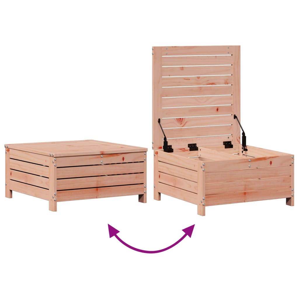 Garden furniture set with cushions, 3 pieces, solid douglas fir