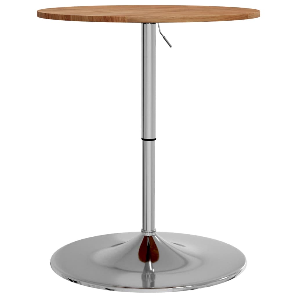 Bar table, light brown, Ø60x89.5 cm, solid oak wood