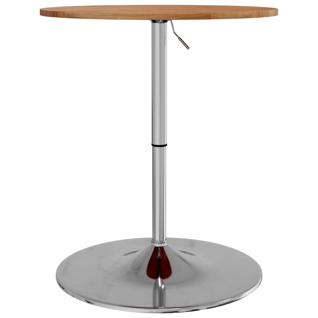 Bar table, light brown, Ø60x89.5 cm, solid oak wood