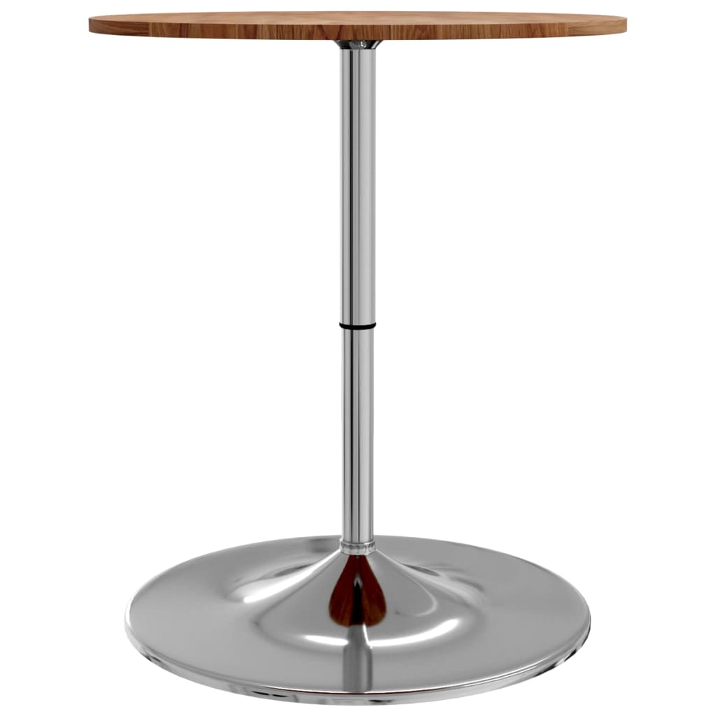 Bar table, light brown, Ø60x89.5 cm, solid oak wood