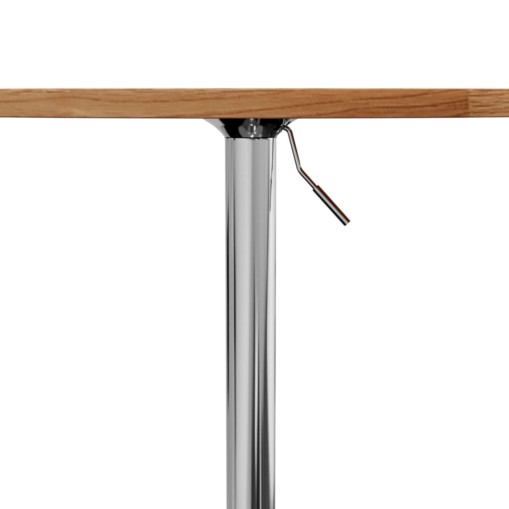 Bar table, light brown, Ø60x89.5 cm, solid oak wood