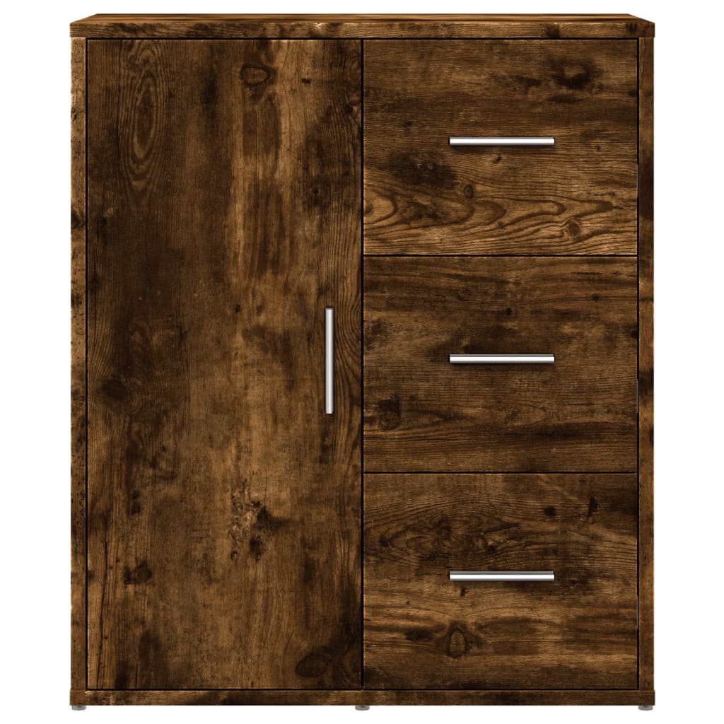 Cabinets, 2 pcs., smoky oak, 60x31x70 cm, engineered wood