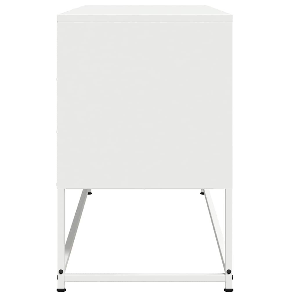 TV cabinet, white, 100.5x39x60.5 cm, steel