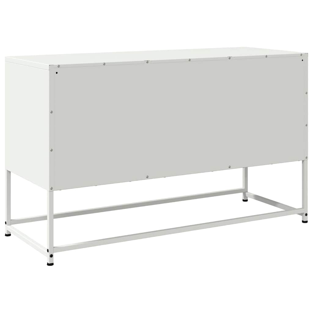 TV cabinet, white, 100.5x39x60.5 cm, steel