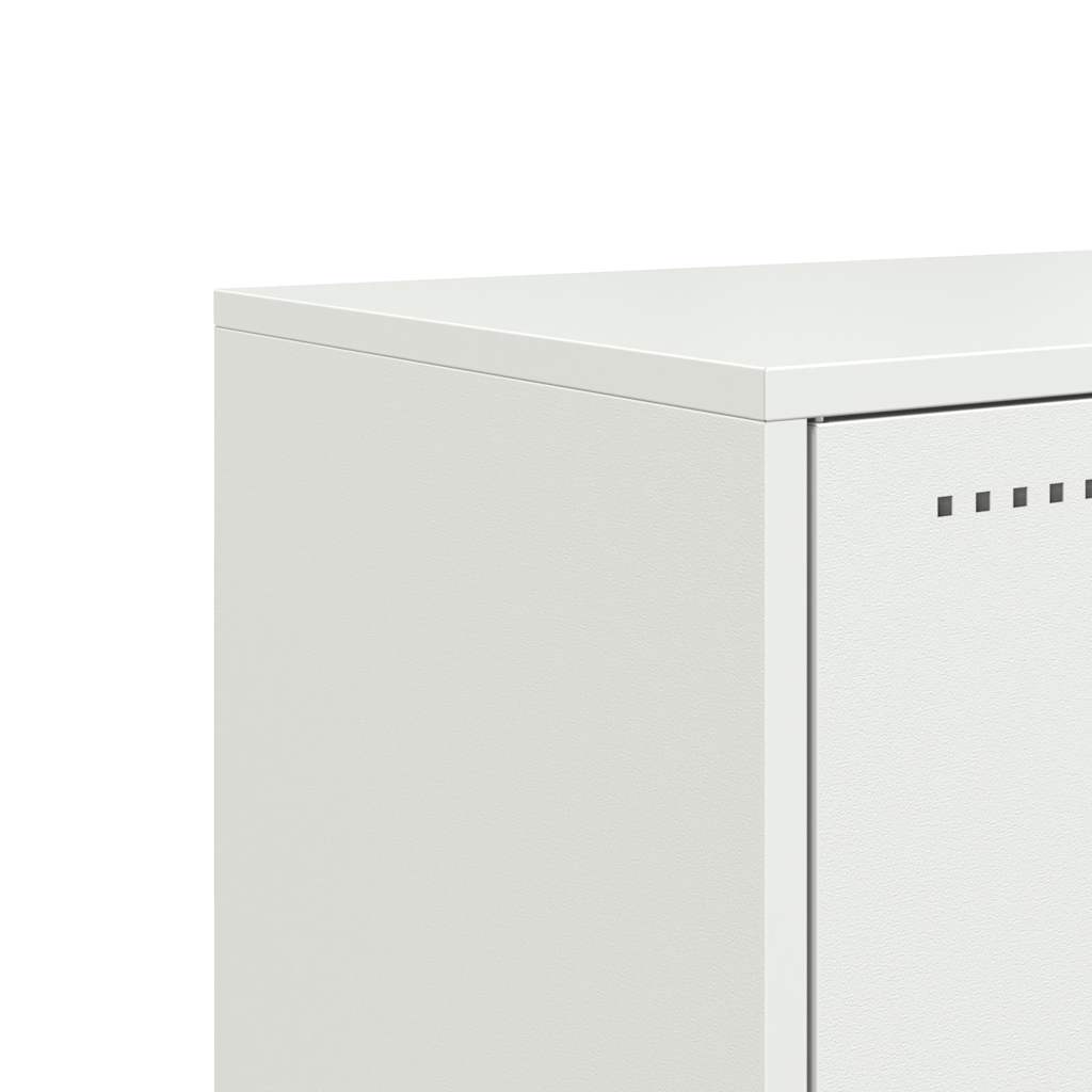 TV cabinet, white, 100.5x39x60.5 cm, steel