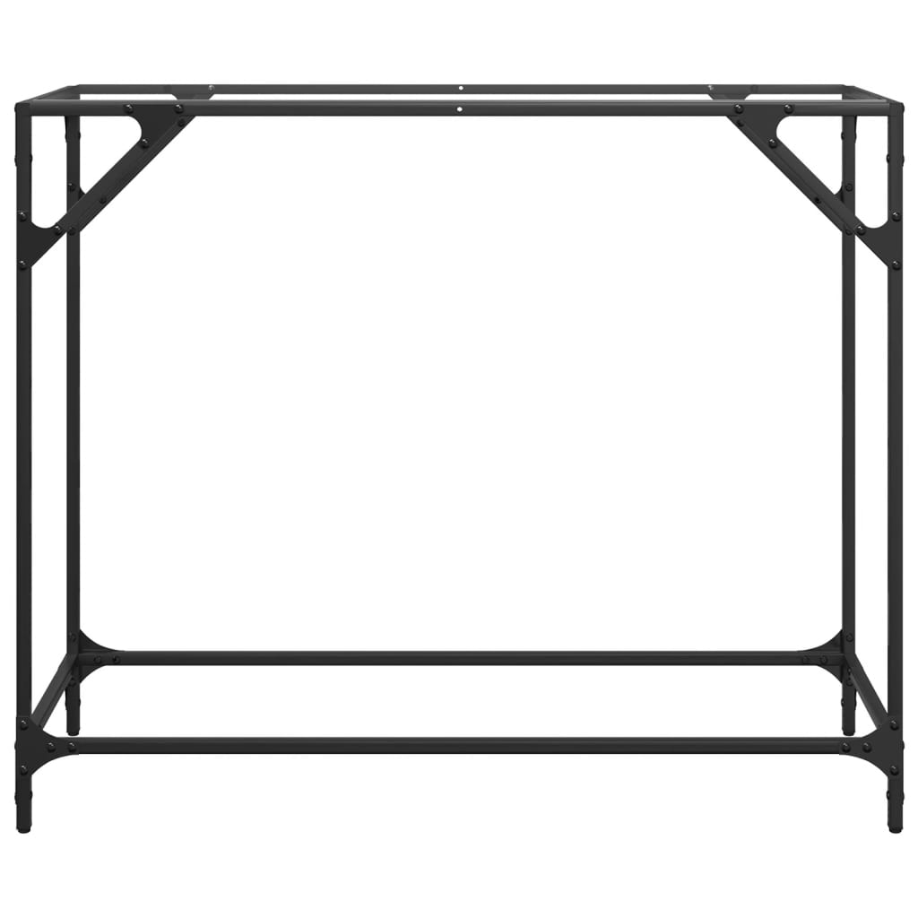 Coffee table, transparent glass top, 98x35x81 cm steel