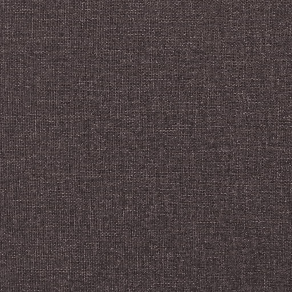 Pat box spring cu saltea, maro închis, 120x200 cm, textil