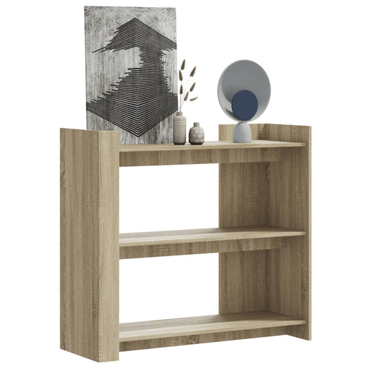 Console table, sonoma oak, 100x35x90 cm, processed wood