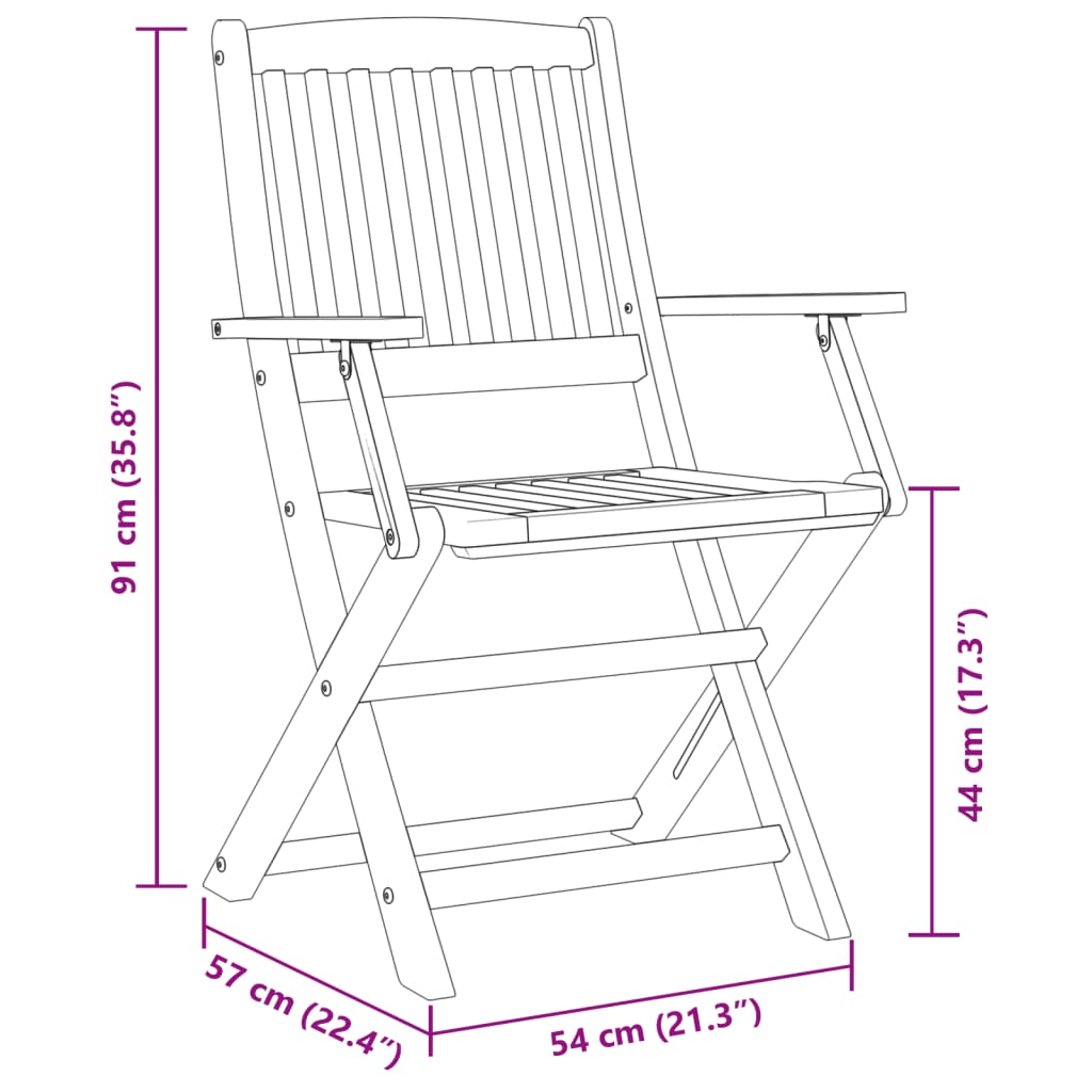 Set mobilier de grădină pliabil, 5 piese, lemn masiv de acacia