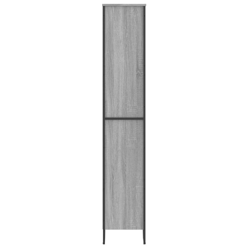 Bookcase, sonoma grey, 80x31x169 cm, engineered wood