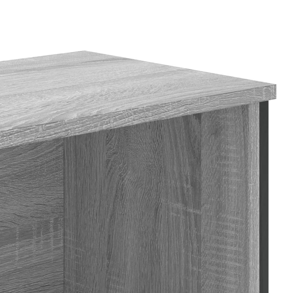 Bookcase, sonoma grey, 80x31x169 cm, engineered wood