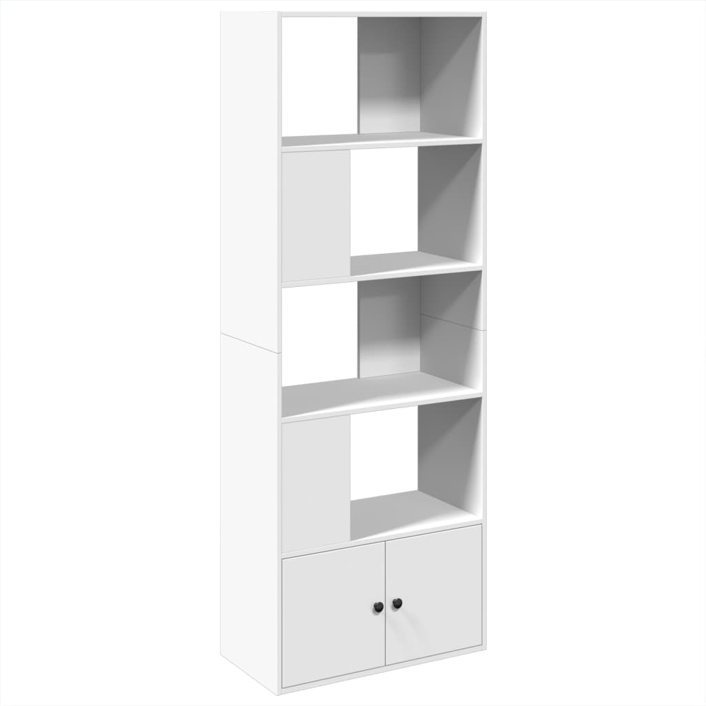 Bookcase, white, 70x36x189 cm, processed wood