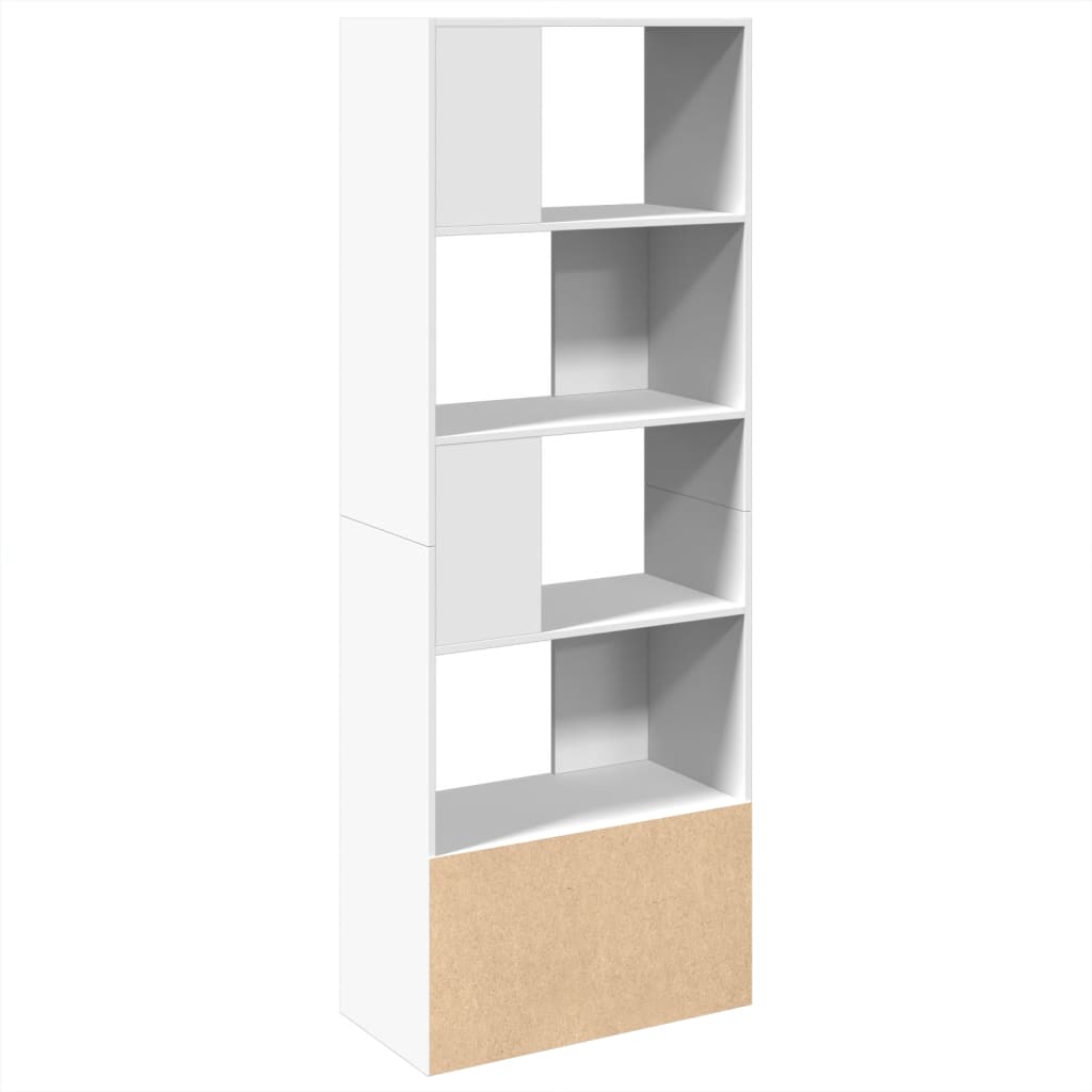 Bookcase, white, 70x36x189 cm, processed wood