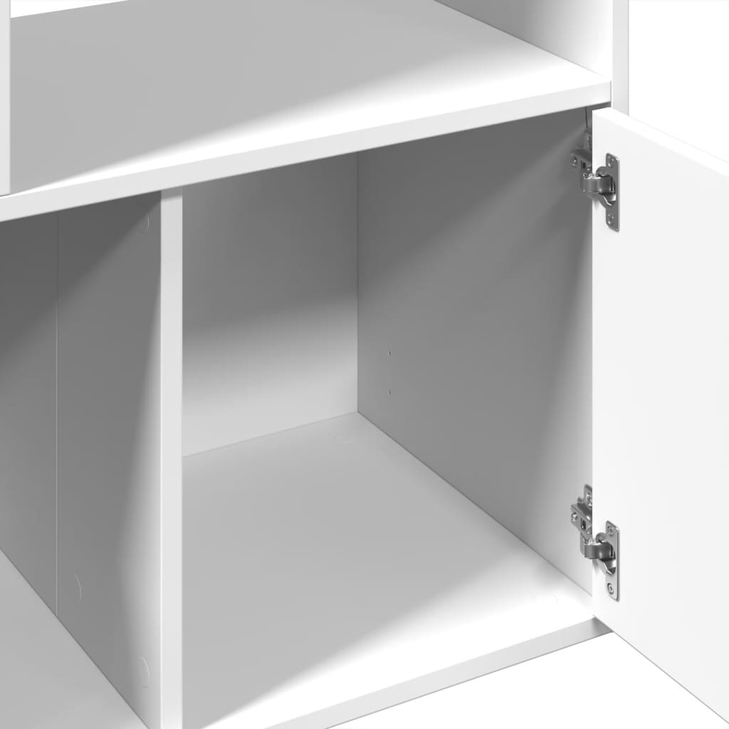 Bookcase, white, 70x36x189 cm, processed wood