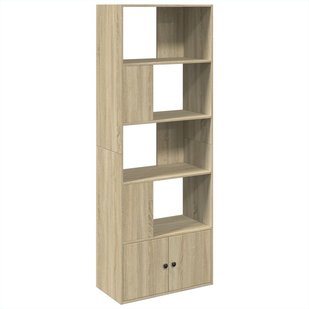 Bookcase, sonoma oak, 70x36x189 cm, composite wood