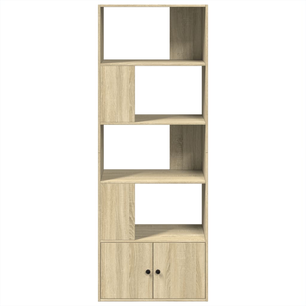 Bookcase, sonoma oak, 70x36x189 cm, composite wood