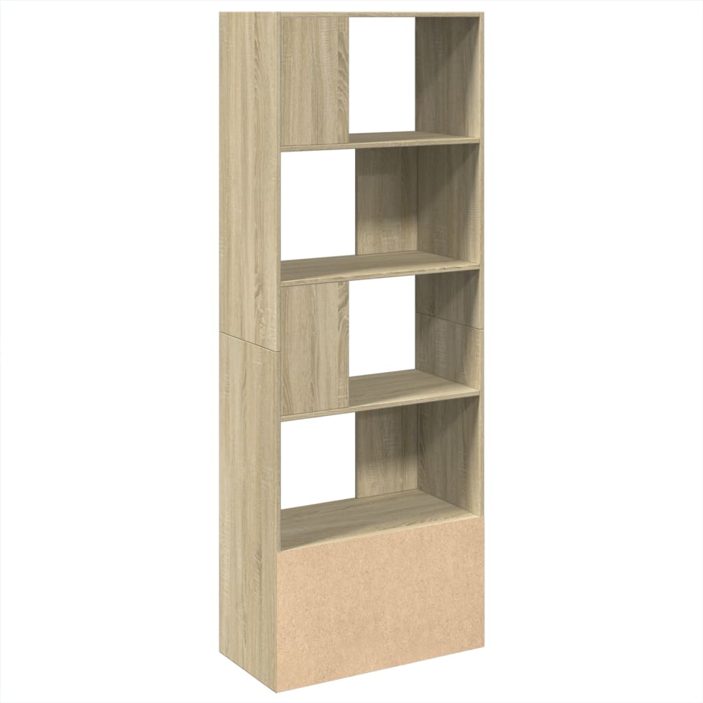 Bookcase, sonoma oak, 70x36x189 cm, composite wood