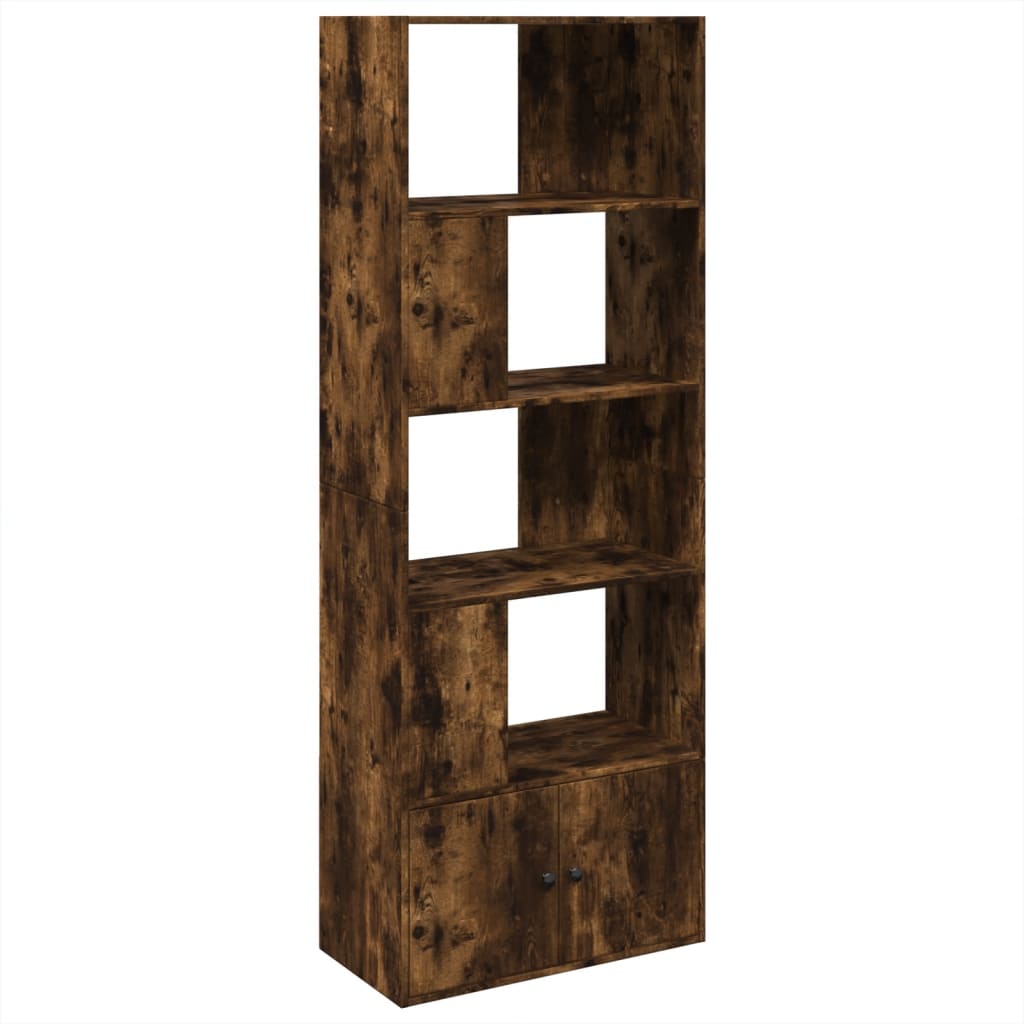 Bookcase, smoky oak, 70x36x189 cm, engineered wood