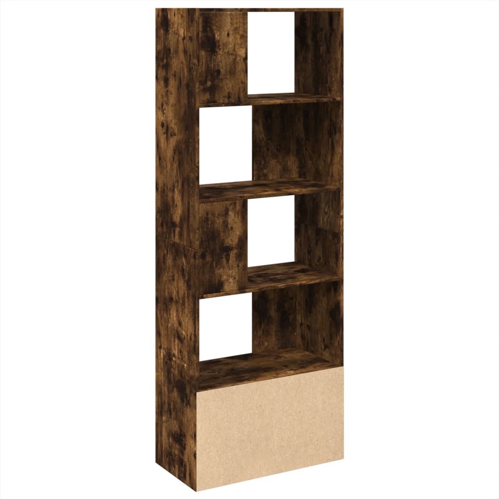 Bookcase, smoky oak, 70x36x189 cm, engineered wood