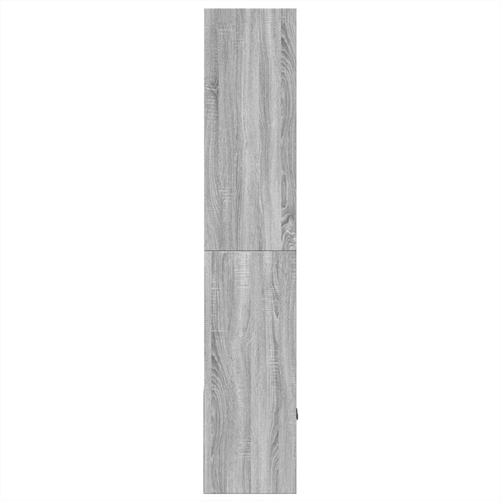 Bookcase, sonoma grey, 70x36x189 cm, engineered wood