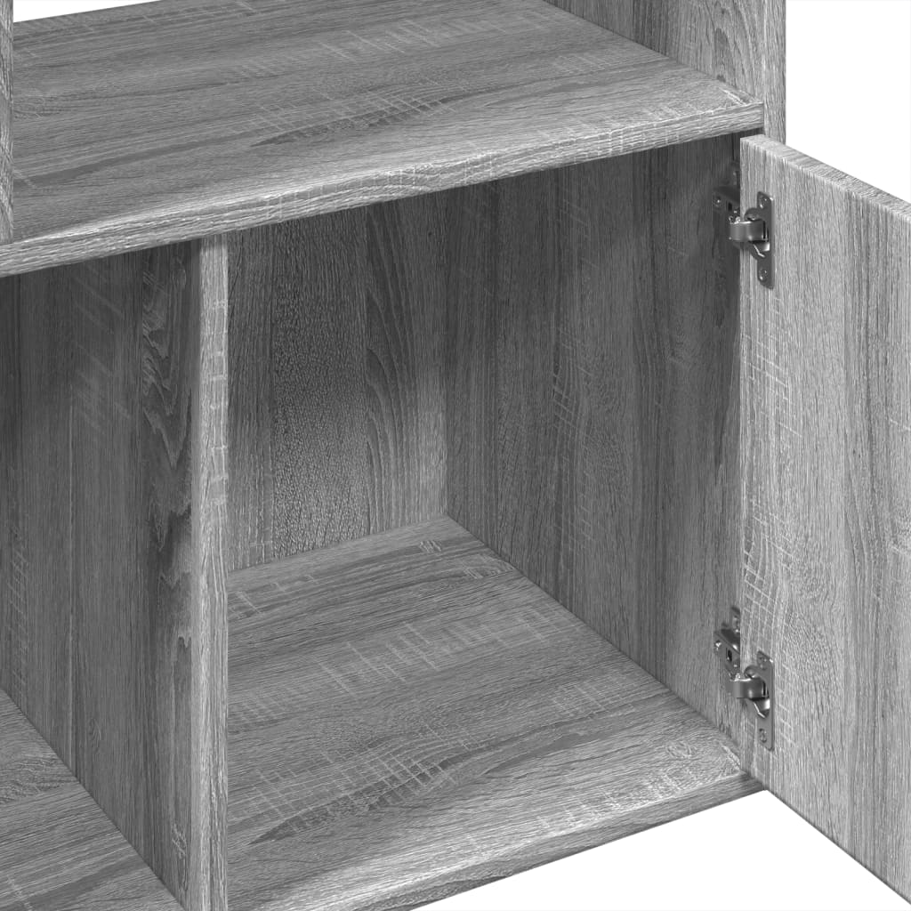 Bookcase, sonoma grey, 70x36x189 cm, engineered wood