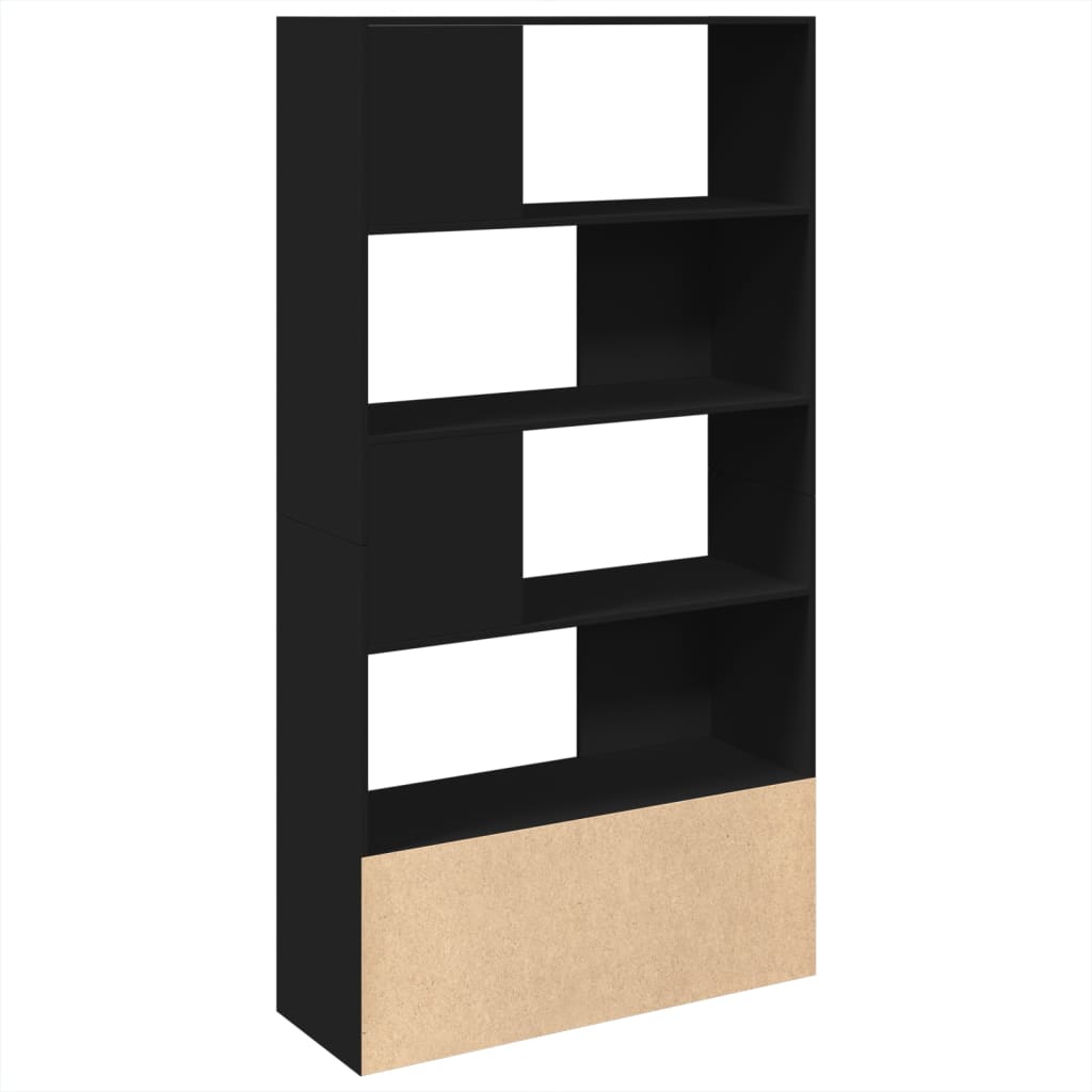 Bookcase, black, 100x36x189 cm, processed wood