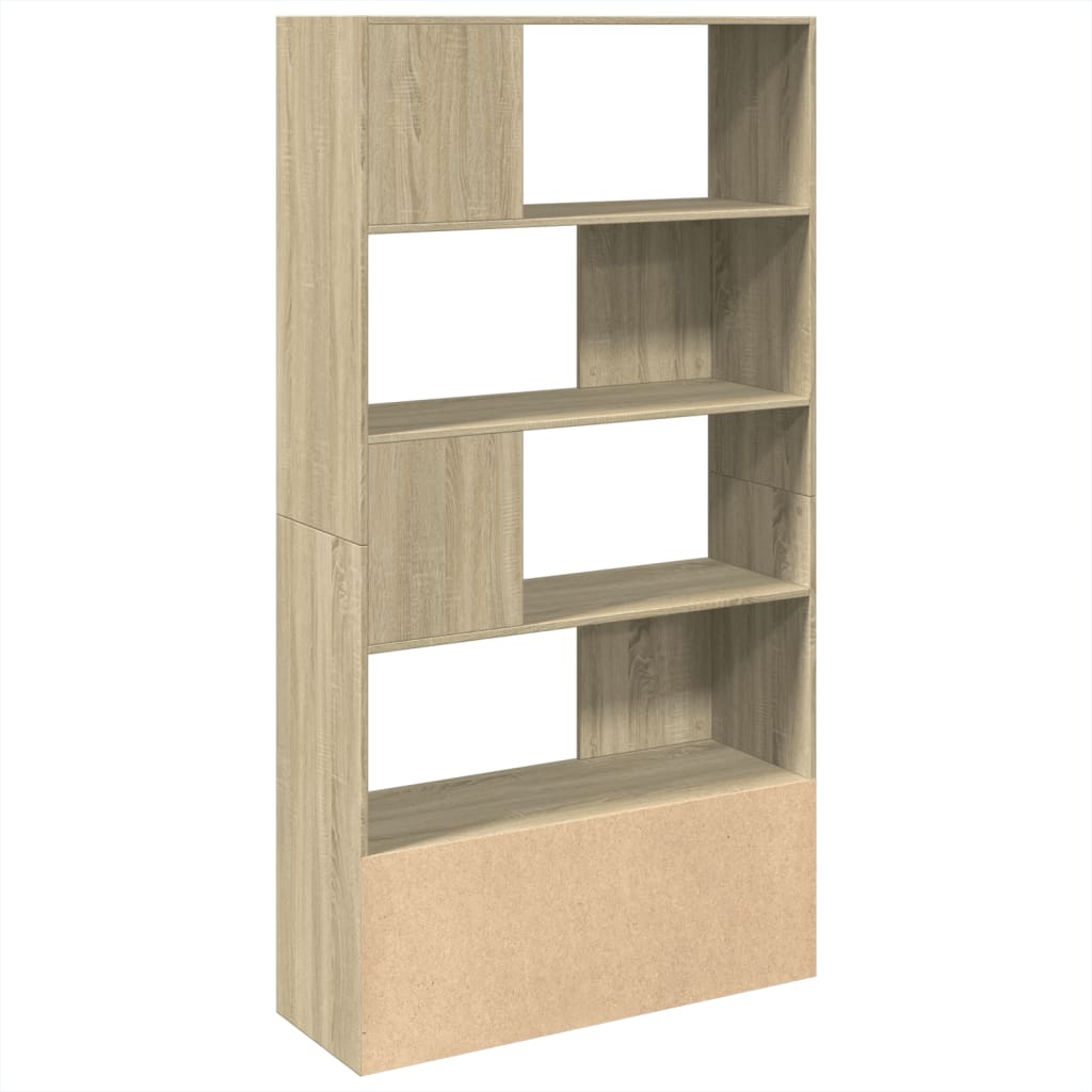 Bookcase, sonoma oak, 100x36x189 cm, processed wood