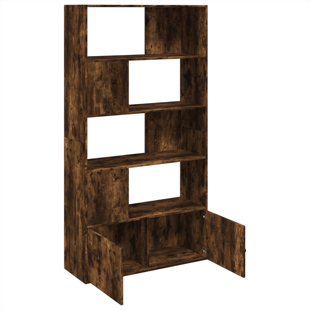 Bookcase, smoky oak, 100x36x189 cm, engineered wood