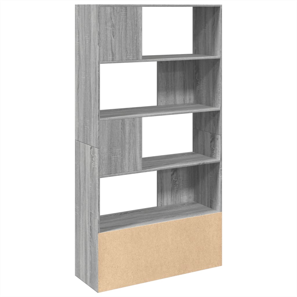 Bookcase, sonoma grey, 100x36x189 cm, engineered wood