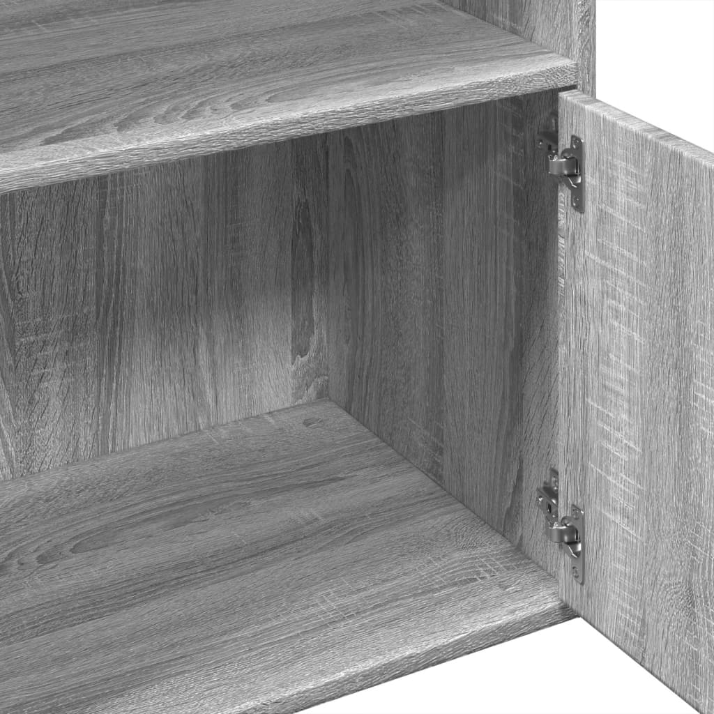 Bookcase, sonoma grey, 100x36x189 cm, engineered wood