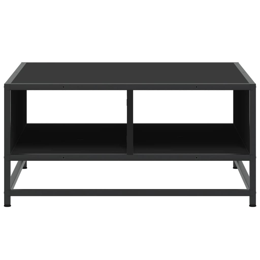 Coffee table, black, 60.5x60.5x30 cm, processed wood/metal