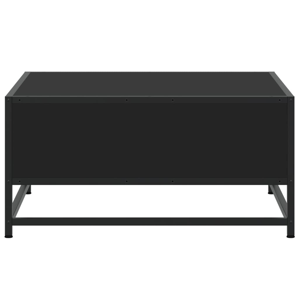 Coffee table, black, 60.5x60.5x30 cm, processed wood/metal