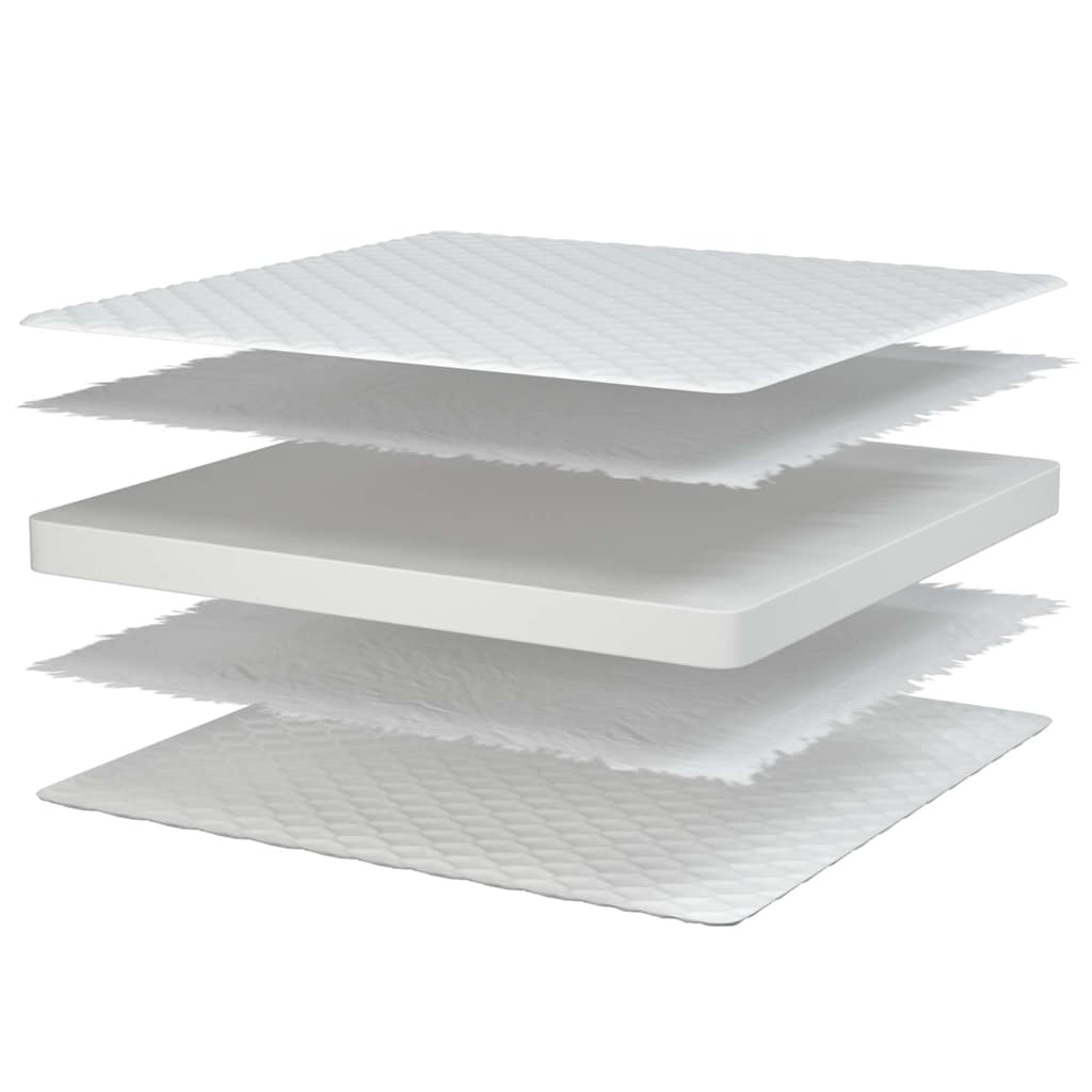 Memory foam mattress, white, 70x200x17 cm