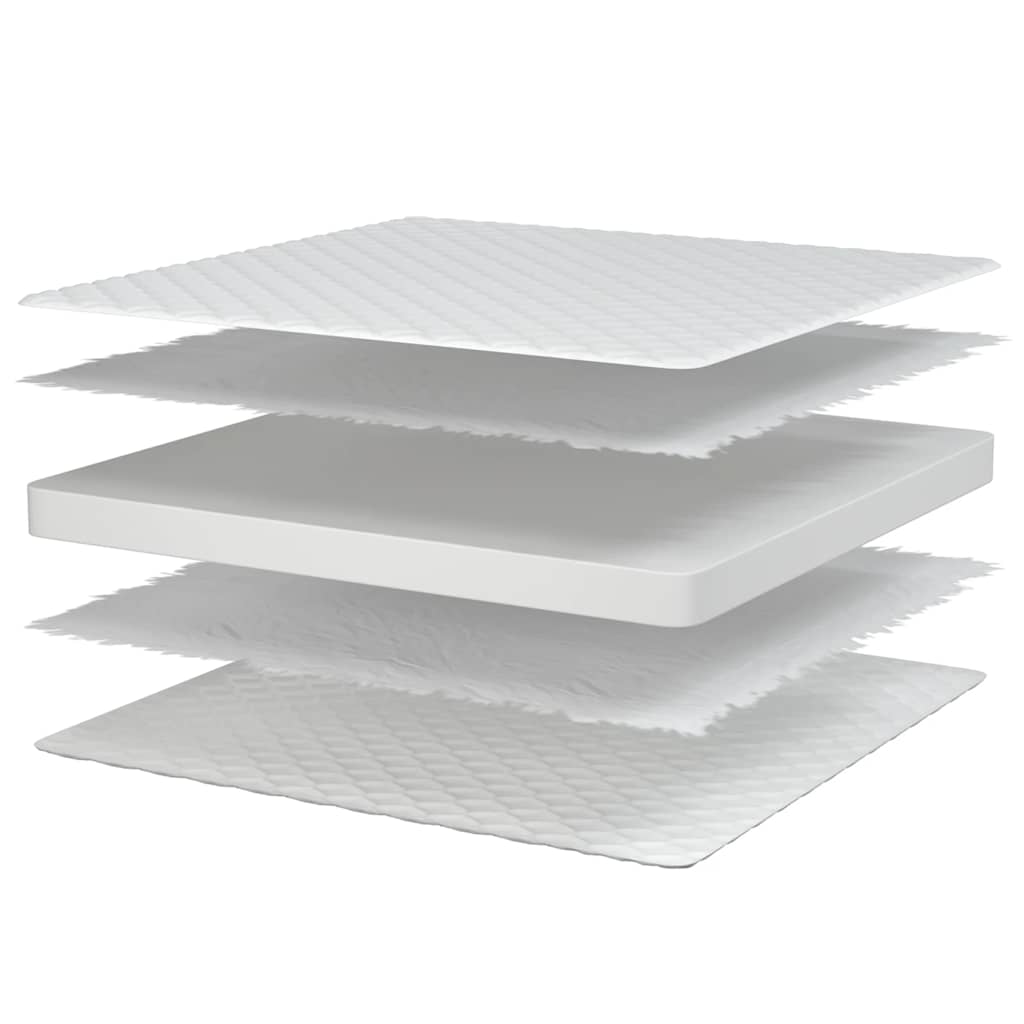 Memory foam mattress, white, 80x160x17 cm