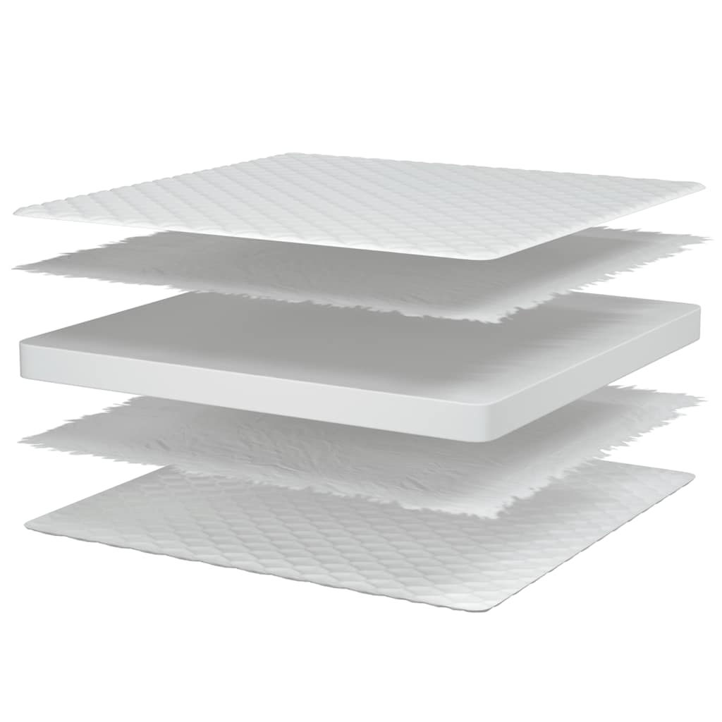 Memory foam mattress, white, 100x200x17 cm