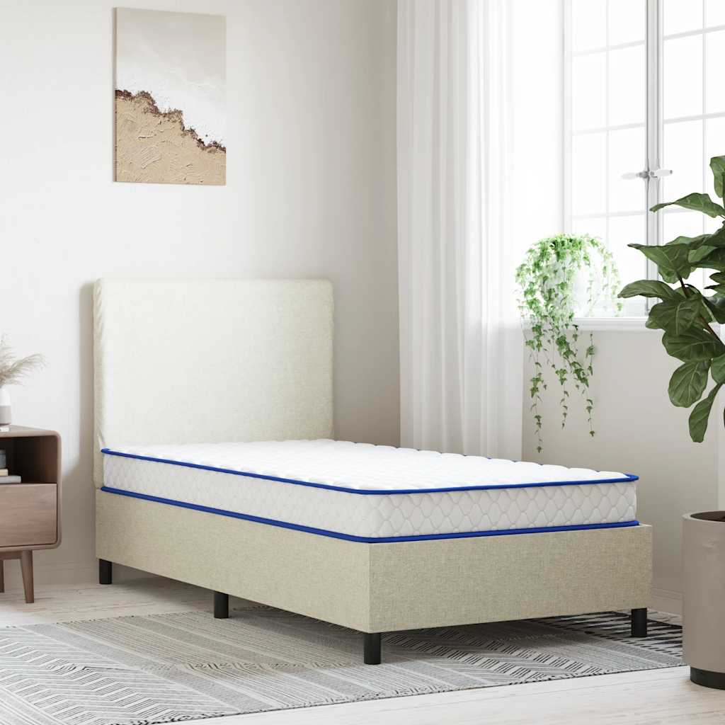 Memory foam mattress, white, 100x200x17 cm