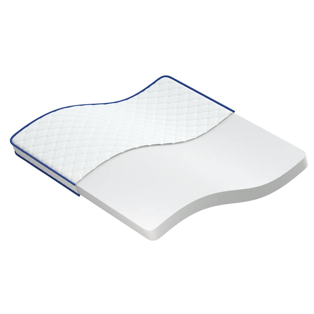 Memory foam mattress, white, 200x200x17 cm