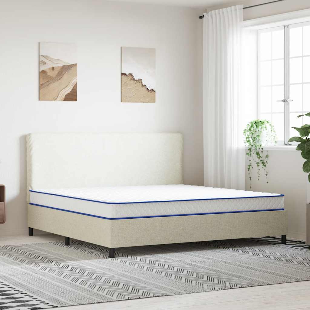 Memory foam mattress, white, 200x200x17 cm