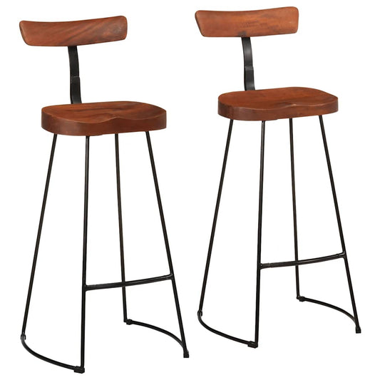 Bar stools 2 pcs 49x43x103 cm solid mango wood